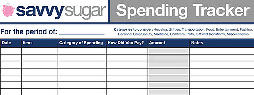 Get Your Budget on Track With the Savvy Spending Tracker! 