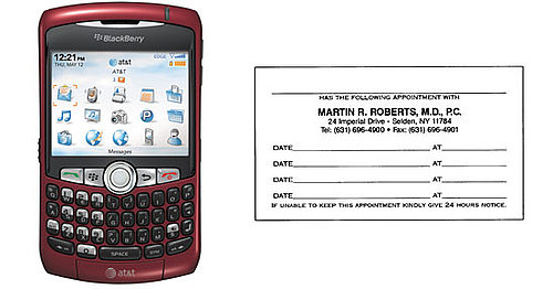 Capture Appointment Cards on Your Cell Phone Capture Appointment Cards on Your Cell Phone