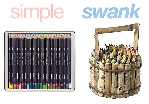 Simple or Swank: Wooden Colored Pencils 