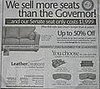 Sofa Ad Makes Fun of Governor Rod Blagojevich