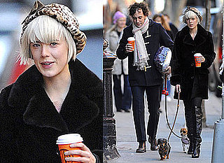 Photos Of Agyness Deyn and Albert Hammond Jr In New York With Their Dogs