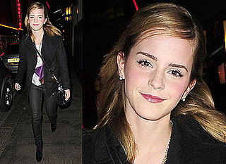 Photos of Emma Watson in London and Interview Quotes on Filming Nude Scenes, Sexiness and University Options