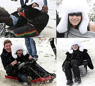 Gallery Of Photos: Sledding Lily Allen Loves The Snow!