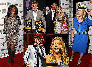 Mel B and Natasha Bedingfield with Fergie, Justin Timberlake, Nicole Richie and Elliott Yamin at ASCAP Pop Awards