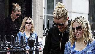 Pictures of Madonna and Gwyneth Paltrow Leaving Madonna's Personal Gym in London