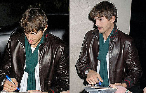 Ashton Kutcher Arrives In London To Promote New Movie "Whatever Happens In Vegas"