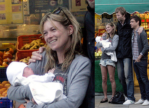 Photos of Kate Moss Holding Fan's Baby