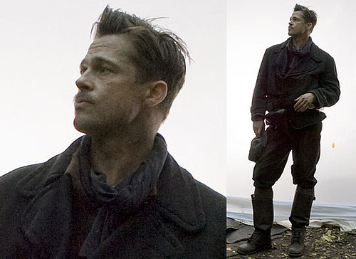 First Photos Of Brad Pitt on the Set of Tarantino's Inglorious Bastards a.k.a. Inglourious Basterds