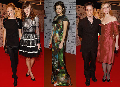 Photos of Keira Knightley, Sienna Miller, Anna Friel, James McAvoy and Anne-Marie Duff at 2008 British Independent Film Awards