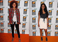 Dominique Jackson and Lena Kaur at the 2008 Nickelodeon Kids' Choice Awards