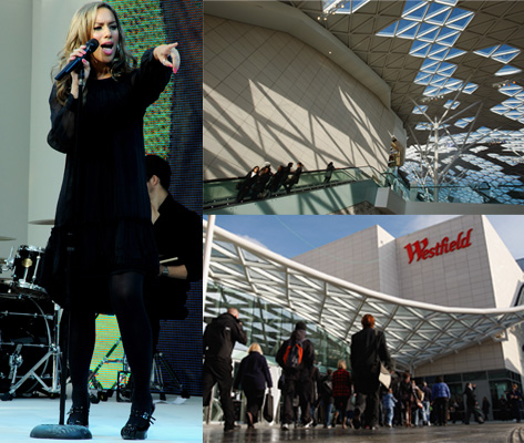 Westfield London, Mall, Shopping, Leona Lewis, Twiggy, Erin O'Connor