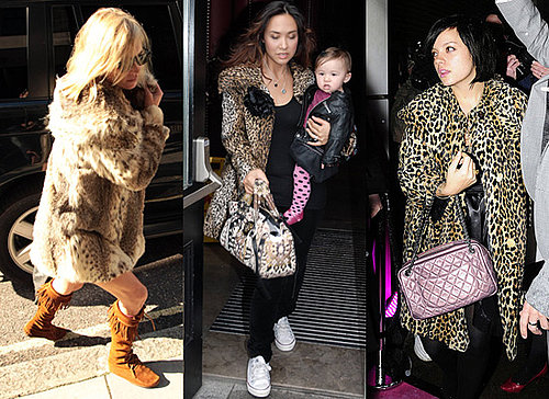 Kate Moss, Lily Allen, Myleene Klass, Leopard Print, Coat