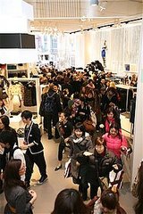 Comme des Garcons for H and M Launches in Tokyo