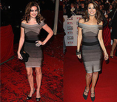 Photos of Kelly Brook and Rachel Stevens in Herve Leger Ombre Bandage Dress Photos of Kelly Brook and Rachel Stevens in Herve Leger Ombre Bandage Dress