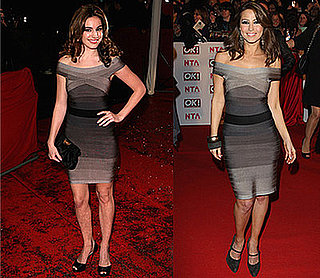 Photos of Kelly Brook and Rachel Stevens in Herve Leger Ombre Bandage Dress