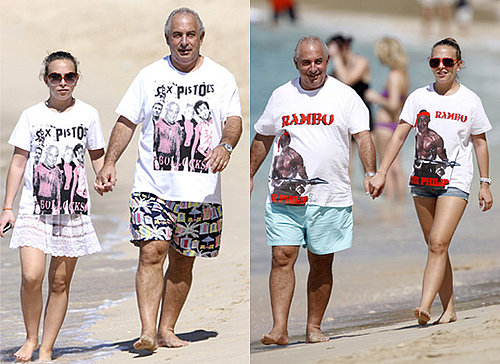 Sir Philip Green Holiday in Caribbean with Daughter
