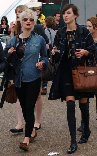 Alexa Chung and Pixie Geldof at O2 Wireless Festival