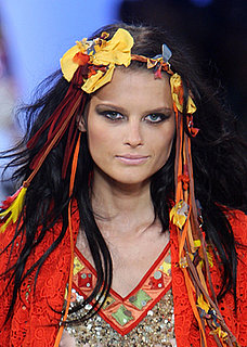 Photo of New York Fashion Week Runway Diane von Furstenberg Show Veruschka Bohemian Beauty Gucci Westman, Orlando Pita Hair