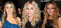 Celebrity Hair Trend Autumn Winter. Photos of Madonna, Lindsay Lohan and Carmen Electra With Tight Corkscrew Curls Middle Parts Celebrity Hair Trend Autumn Winter. Photos of Madonna, Lindsay Lohan and Carmen Electra With Tight Corkscrew Curls Middle Parts