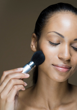 Makeup Artist Tricks For Layering Cream and Powder Blush for Spring Summer 2009 Catwalk Runway Makeup Trend
