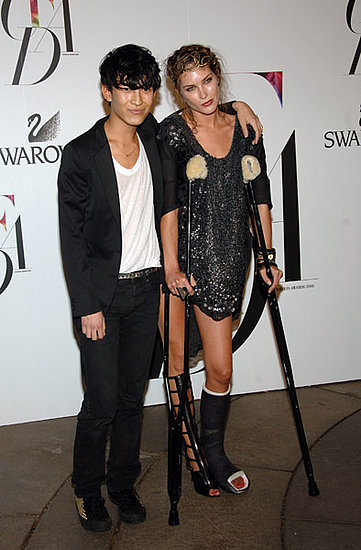 Alexander Wang and Erin Wasson, in his design.