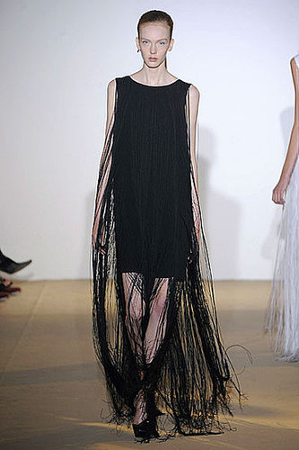Raf Simons Sees the Benefits of Fringe for Jil Sander Spring 2009 Raf Simons Sees the Benefits of Fringe for Jil Sander Spring 2009