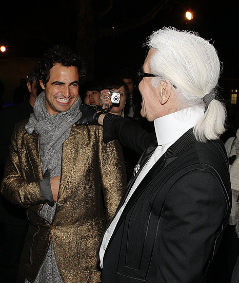 Zac Posen, Karl Lagerfeld.