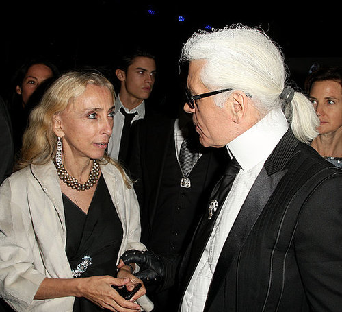 Franca Sozzani, Karl Lagerfeld. Franca Sozzani, Karl Lagerfeld.