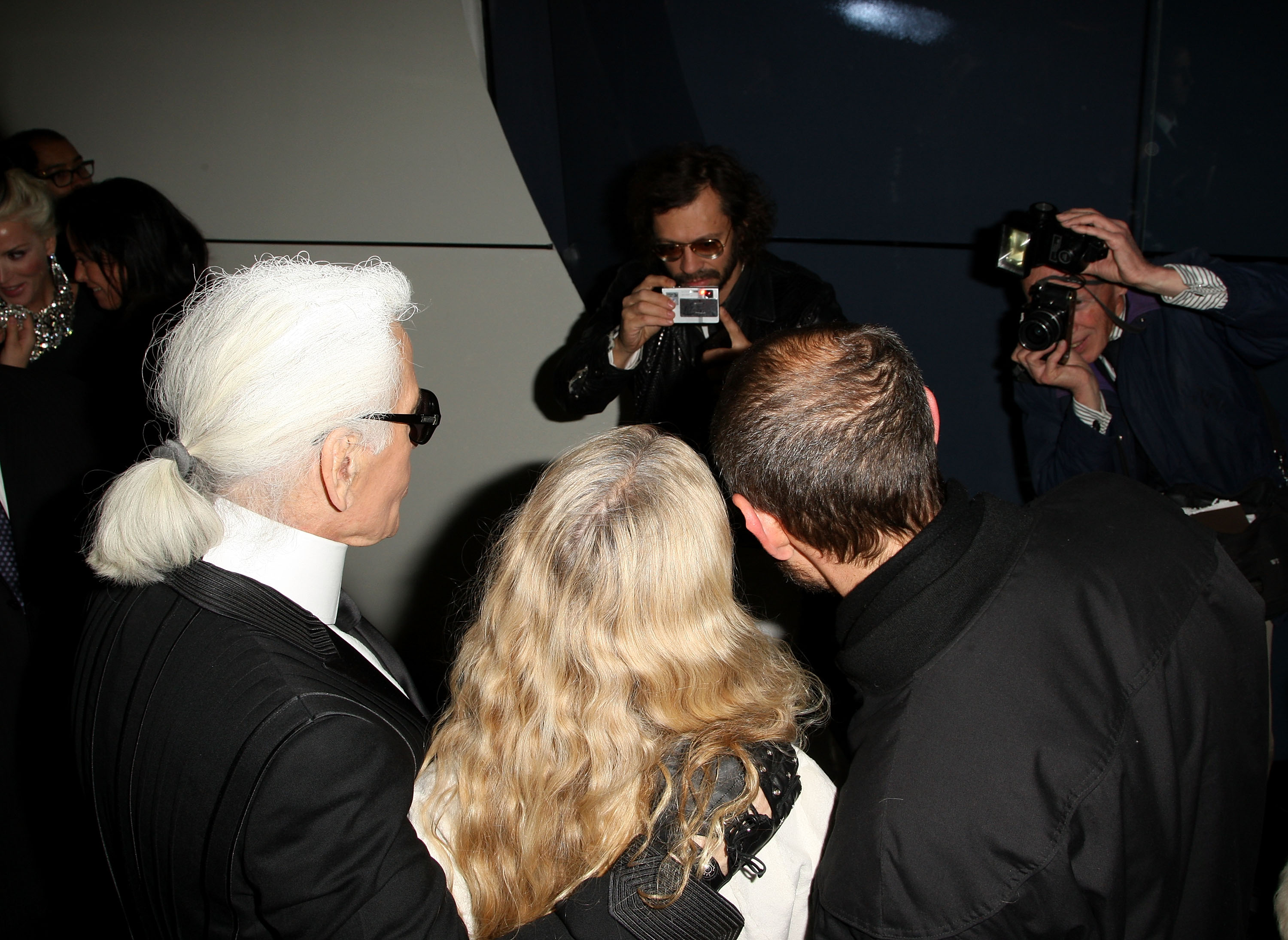 Olivier Zahm, Karl Lagerfeld, Franca Sozzani, Terry Richardson. Olivier Zahm, Karl Lagerfeld, Franca Sozzani, Terry Richardson.