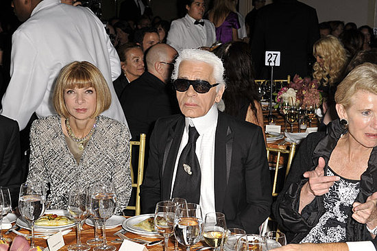 Anna Wintour, Karl Lagerfeld.