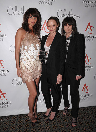Helena Christensen, Stella McCartney, and Chrissie Hynde, all in Stella McCartney. Helena Christensen, Stella McCartney, and Chrissie Hynde, all in Stella McCartney.