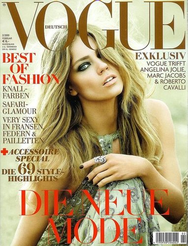 Vogue Deutschland February 2009:Masha Novoselova by Alex Lubomirski