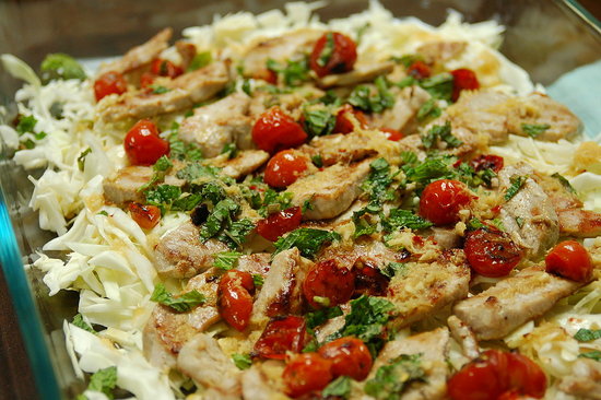 Tuna and Tomato Salad w/ Ginger Dressing. This turned out tasty and light. Recipe from: Greatest Ever Thai by Parragon