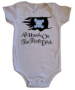 Poop Deck onesie ($11)