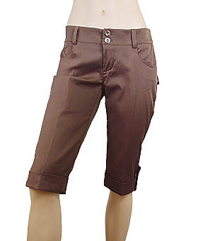 Fawn Brown Capri Pants by Rinascimento ($20)