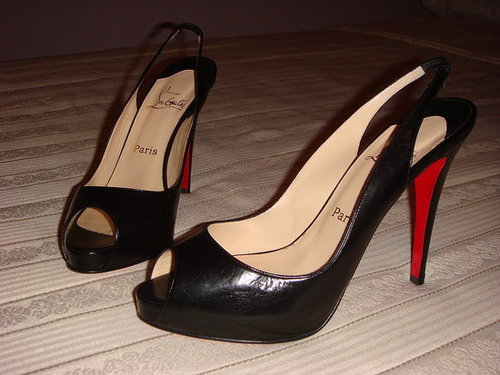 Christian Louboutin Patent Slingback Pump