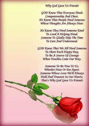 Why God Gave Us Friends.......PinkNC