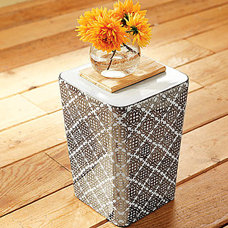 Nice and New: West Elm Decal Square Drum Table