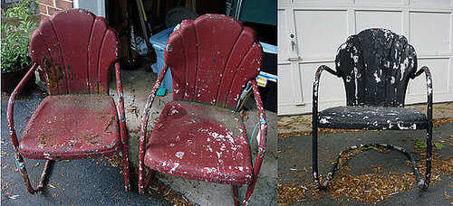 Before and After: A Little Paint Transforms These Lawn Chairs