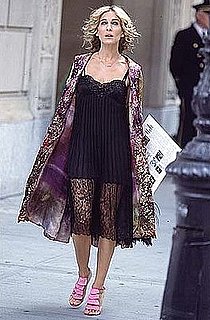 Get the Look: Carrie in Pleats, Lace, and Louboutins