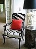 Crave Worthy: Camel Back Zebra Print Chair 