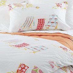 Summer Style: Garnet Hill Beach Break Percale Bedding Summer Style: Garnet Hill Beach Break Percale Bedding