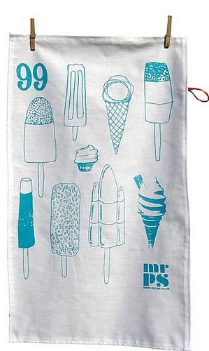 Etsy Find: Ice Cream Lollies Tea Towel