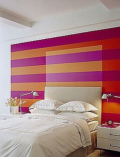 Cool Idea: Painted Stripes Headboard