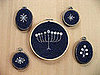 Cute Idea: Embroidered Menorah