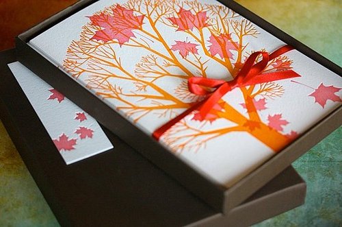 The Card Shop: Maple Leaf/Thanksgiving Boxed Notes