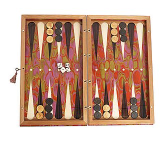 Crave Worthy: Psychedelic Circles Backgammon Set