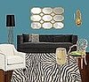 One Zebra Rug, Two Ways