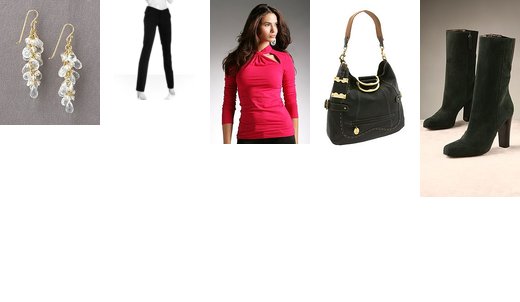 red top and putfit