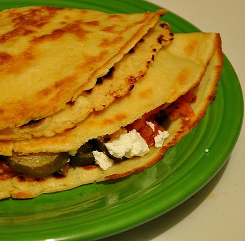 Ratatouille Crepes With Goat Cheese